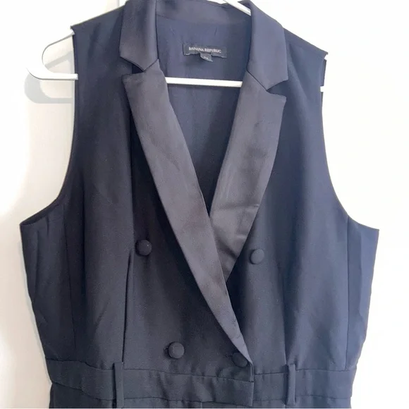 Banana Republic Black Double-Breasted Jumpsuit - Picture 2 of 11